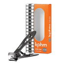 KOHM Nail Clippers for Thick Nails - Heavy Duty, Wide Mouth Professional Fingernail and Toenail Clippers for Men, Women & Seniors, Black KOHM