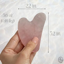 Mount Lai Rose Quartz Gua Sha Facial Tool – The Stone of Graceful Radiance – 100% Genuine Rose Quartz Stone Face Sculpting Tool for Lymphatic Drainage, Puffiness Reduction & Graceful Beauty Infinity Warehouse