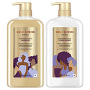 Pantene Gold Series Shampoo & Conditioner Moisture Boost with Argan Oil, for Natural, Coily, and Curly Hair, 29.2 Oz Each Pantene