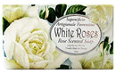 Saponificio Artigianale Fiorentino -"White Roses" - Rose Scented Soap Bar 10.5 oz. Made in Tuscany - Italy. Saponificio Artigianale Fiorentino