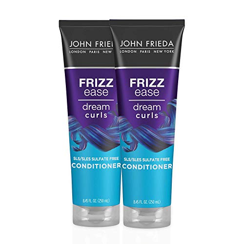 John Frieda Frizz Ease Dream Curls Curly Hair Conditioner, SLS/SLES Sulfate-Free , For Natural Curly Hair, 8.45 Fl Oz (2 Pack) John Frieda