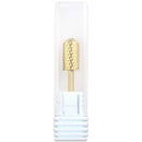 USA Pana 3/32" Safety Nail Carbide - Smooth Round Top Large Barrel Head for Electric Dremel Drill Machine - Grit Size: (4XC, 3XC, 2XC, XC, C, M, F, XF) (Extra Coarse (XC) GOLD) PANA