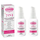 QUEEN NATURAL NEW YORK | 7in1 White and Bright Super Serum-5% Tranexamic Acid,5% Kojic Acid,2% Alpha Arbutin-Dark Spot Remover Melasma Treatment Anti Aging Vegan Cruelty Free-NO FRAGRANCE (Pack of 2) QUEEN NATURAL NEW YORK Store