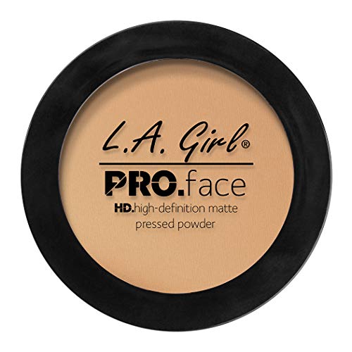 L.A. Girl Pro Face HD Matte Pressed Powder, Soft Honey, 0.25 Ounce (Pack of 3) (GPP608) L.A. Girl