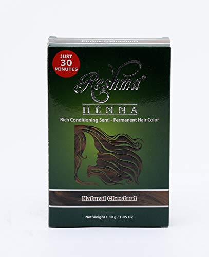 Reshma Beauty 30 Minute Henna Hair Color Infused with Goodness of Herbs (Chestnut, Pack Of 1) Reshma Beauty