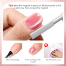 GELLEN Quick Dry Cat Eye Nail Polish, Magnetic Pink Fingernail Polish, Fast Drying Glitter Holographic Nail Polish Non Gel with Magnet Tool, DIY Salon Home Infinity Warehouse