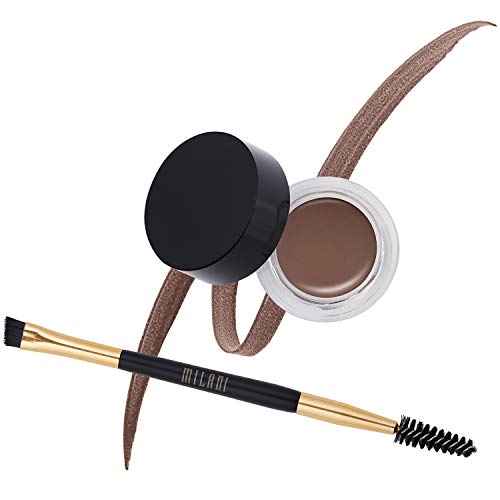 Milani Stay Put Brow Color - Dark Brown (0.09 Ounce) Vegan, Cruelty-Free Eyebrow Color that Fills and Shapes Brows… Milani