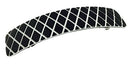 French Amie Long Rectangle Black Marble Celluloid Acetate Handmade Automatic Large Hair Clip Barrette (Black Marble) French Amie