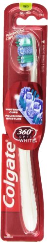 Colgate 360 Optic White Full Head Toothbrush, Medium Colgate