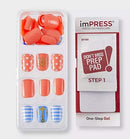 Kiss imPress Manicure Short Length Nails 62427 Funky Town BROADWAY NAILS
