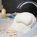 AmazeFan Luxury Bath Pillow, Ergonomic Bathtub Spa Pillow with 4D Air Mesh Technology and 6 Suction Cups, Helps Support Head, Back, Shoulder and Neck, Fits All Bathtub, Hot Tub and Home Spa AmazeFan