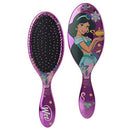 Wet Brush Disney Original Detangler Brush Princess Wholehearted - Jasmine, Dark Purple - All Hair Types - Ultra-Soft IntelliFlex Bristles Glide Through Tangles with Ease Wet Brush