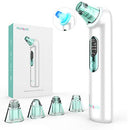 Blackhead Remover Pore Vacuum - Hotsch Blackhead Removal Tool, Pore Cleaner Electric Acne Extractor Kit, LED Display USB Rechargeable with Upgraded Blue Light 4 Replaceable Suction Probes Hotsch