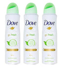 Dove Antiperspirant Deodorant Spray Moisturizing Cucumber & Green Tea 5oz, 3ct Dove