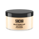 Sacha BUTTERCUP No Color Mini Setting Powder. No Ashy Flashback. Blurs Fine Lines and Pores. Loose, Translucent Face Powder to Set Makeup Foundation or Concealer. For All Skin Tones, 0.35 oz. Infinity Warehouse