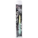 Ivy-L Premium 2 Ways French Gel Acrylic Nail Art Kolinsky Brush with Dotting Tool for Professional Manicure Nail Art Design Cuticle Clean-up + Lime Green Wood Handle (Size 6) Ivy L