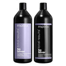 MATRIX Total Results So Silver Color Depositing Purple Shampoo | For Neutralizing Yellow Tones | Tones Blonde & Silver Hair | For Color Treated Hair | 33.8 Fl. Oz. MATRIX