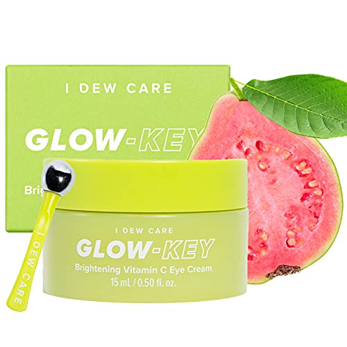 I DEW CARE Glow-Key Eye Cream with Applicator | Vitamin C Eye Serum with Niacinamide | Eye Cream for Dark Circles and Puffiness | Korean Skin care, Vegan, Cruelty-free, Gluten-free, Paraben-free I DEW CARE