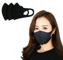 Zishen Premium Fabric Face Mask, Washable Reusuable Comfortable Protective Unisex Facial Cover, ATB+UV Protection (Black, 3EA) Zishen