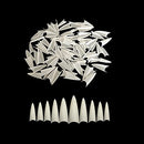Vivace Natural Stiletto 500 Acrylic Fake False Nail Tips 10 Sizes For Nail Salon Nail Shop (Natural Stiletto) Vivace