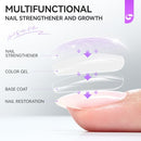 Nail Ridge Filler For Damaged Nails: Gelike ec 8 in 1 Nail Strengthener for Thin Nails and Growth - Protein Nail Ridge Filler with Top Coat Free Infinity Warehouse
