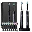 Jet Toothbrush with Jet Wave Cleaning Action Electric Toothbrush with 48000 Sonic Vibrations Per min. 5 Brushing Modes 2 min Timer and Wireless Charger Acteh
