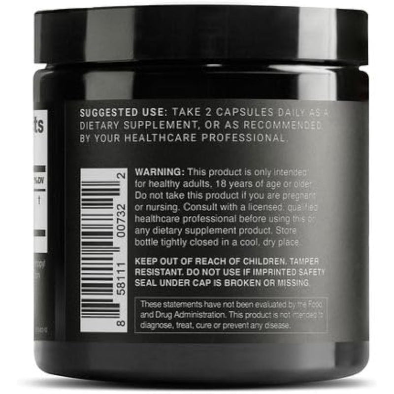 Toniiq Ultra High Purity Resveratrol Capsules - 98% Trans-Resveratrol - Highly Purified and Bioavailable - 60 Caps Reservatrol Supplement Infinity Warehouse