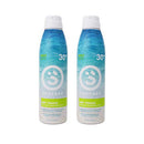 Surface Dry Touch SPF30+ Sunscreen Spray - Light, Clean, Reef Safe (Oxybenzone, Octinoxate FREE) SPF30+ Broad Spectrum UVA/UVB Protection, Cruelty & Paraben Free, Water Resistant (80 Minutes), 6oz, (2 Pack) Surface Sun Systems
