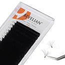 BEYELIAN Easy Fan Eyelash Extensions 0.03 Mega Volume Super Thin Lightweight Self Fans Lash Extension Matte Black Professional Salon Stylists Use D+ Curl 8-15mm Mix Tray BEYELIAN