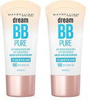 Maybelline Dream Pure Skin Clearing BB Cream, 8-in-1 Skin Perfecting Beauty Balm With 2% Salicylic Acid, Sheer Tint Coverage, Oil-Free, Light/Medium, 1 Count Infinity Warehouse