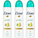 3 Pack Dove Go Fresh Pear & Aloe Antiperspirant Deodorant Spray, 150ml each Dove spray