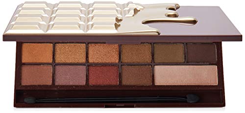 Makeup Revolution I Heart Makeup Palette Zestaw cieni do powiek Chocolate Golden Bar 22g (16 kolorĂlw) Makeup Revolution