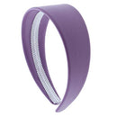 2 Inch Wide Leather Like Headband Solid Hair band for Women and Girls - Light Purple Motique Accessories Store
