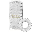 Kitsch Spiral Hair Ties, Coil Hair Ties, Phone Cord Hair Ties, Ponytail Hair Coils No Crease, Headband - 8 pcs (Transparent) Kitsch