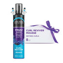 John Frieda Frizz Ease Curl Reviver Mousse, Enhances Curls, Soft Flexible Hold, Mousse for Curly or Frizzy Hair, 7.2 Ounces, Alcohol-Free John Frieda