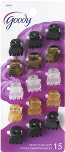 Goody Classics Claw Hair Clip, Mini Crown, 15 Count (Pack of 6) GOODY