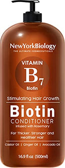 Biotin Conditioner for Hair Growth and Thinning Hair – Thickening Formula for Hair Loss Treatment – For Men & Women – Anti Dandruff - 16.9 fl Oz NEW YORK BIOLOGY THE ULTIMATE COSMECEUTICALS