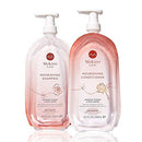 Shampoo & Conditioner Set by MyKirei By Kao, Japanese Tsubaki & Rice Water for Hair, Sustainable Bottles, 10.1 Ounces Each MyKirei