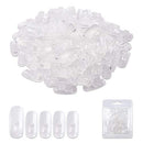 PANA USA Training Practice Tips - False Fake Nail Tips for Nail Manicure DIY Tech Nails Model Art Tools (Clear Tips) PANA