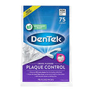 DenTek Cross Flosser Plaque Control Floss Picks, X-Shaped Floss, 75 Count DenTek