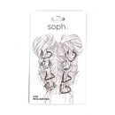 Hair Braid Rings Gold Coils Jewelry for Dreadlocks Metal Hair Cuff Hoops or Braiding Clip Beads Accessories (Silver Toned Assorted Hair Hoop Shapes) Sophi by Elliott and Oliver Co.