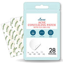 Claene Acne Pimple Concealing Patch - Invisible,Cruelty-Free, Hydrocolloid, Blemish Spot, Skin Treatment, Facial Stickers, Absorbing Cover, 4 Sizes, Blends in with skin, Vegan (28 COUNT) CLAENE