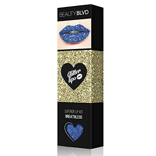 BeautyBlvd Glitter Lips | Glitter Lip Kit | Waterproof & Smudge Proof | Long Lasting | Cruelty Free (Sparkling Rose) BEAUTYBLVD