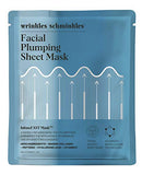 Wrinkles Schminkles Facial Sheet Mask Infused with Collagen, Peptides, Vitamin B3 & Hyaluronic Acid - Anti Aging Biocellulose Mask Wrinkles Schminkles