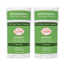Lume Natural Deodorant - Underarms and Private Parts - Aluminum Free, Baking Soda Free, Hypoallergenic, and Safe For Sensitive Skin - 2.2 Ounce Stick Two-Pack (Clean Tangerine) LUME