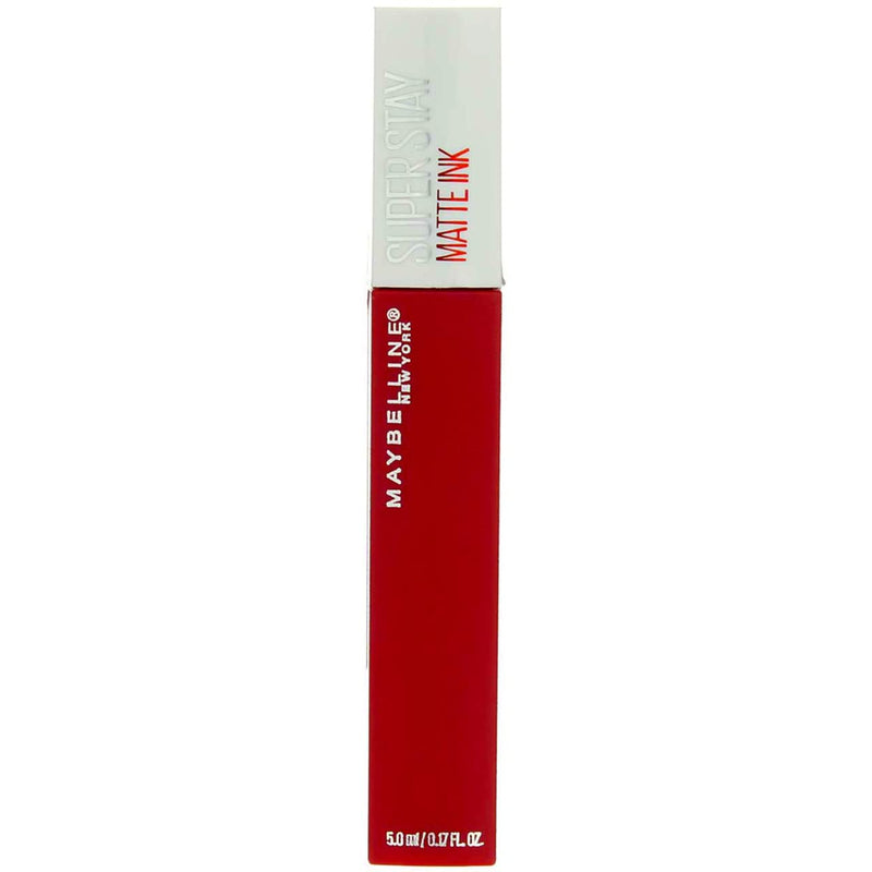 Maybelline Super Stay Matte Ink Liquid Lipstick Makeup, Long Lasting High Impact Color, Up to 16H Wear, Hustler, Red Brown, 1 Count, Packaging May Vary Infinity Warehouse