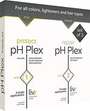 pH Plex Protect & Repair - Friends Kit, Protect Your Hair While Coloring or Bleaching, or Use as Deep-Conditioner to Repair Compromised and Damaged Hair, 3 Double Sachets of Steps 1 & 2 LIW