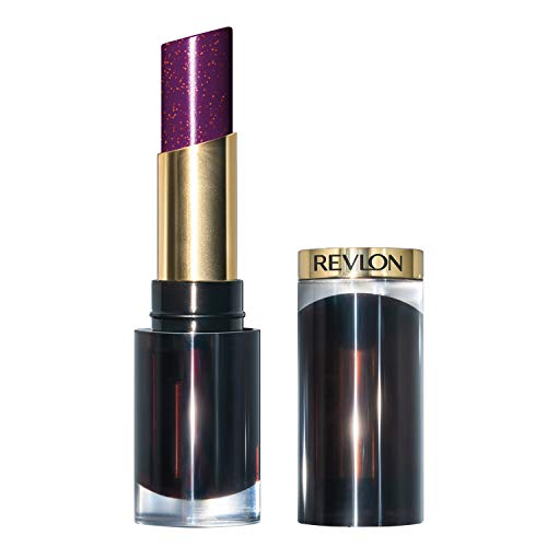 REVLON Super Lustrous Glass Shine Lipstick, Flawless Moisturizing Lip Color with Aloe, Hyaluronic Acid and Rose Quartz, Sleek Mulberry (013), 0.15 oz REVLON
