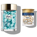 RoC Multi Correxion Hyaluronic Acid Night Serum Capsules (30 CT) + RoC Retinol Night Capsules (7 CT), Anti-Aging Skin Care, Daily Face Moisturizer and Wrinkle Treatment RoC