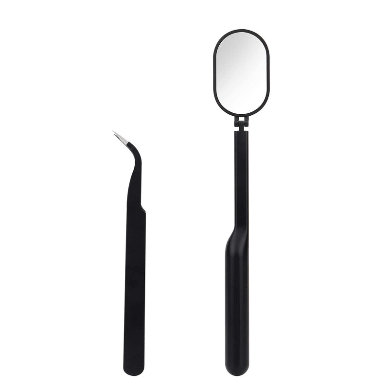 Eyelash Extension Square Lash Mirror, Detachable Mini Mirrors Stainless Steel Beauty Tools Yokilly